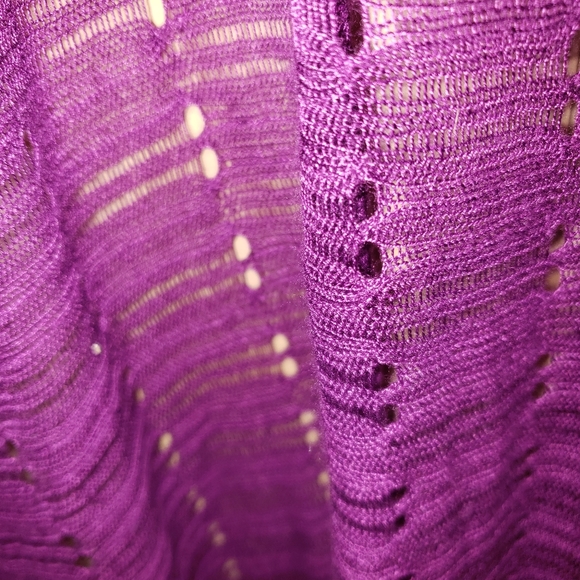 Purple cardigan sweater misses sz XL Fashion Bug Y2K - Picture 3 of 5